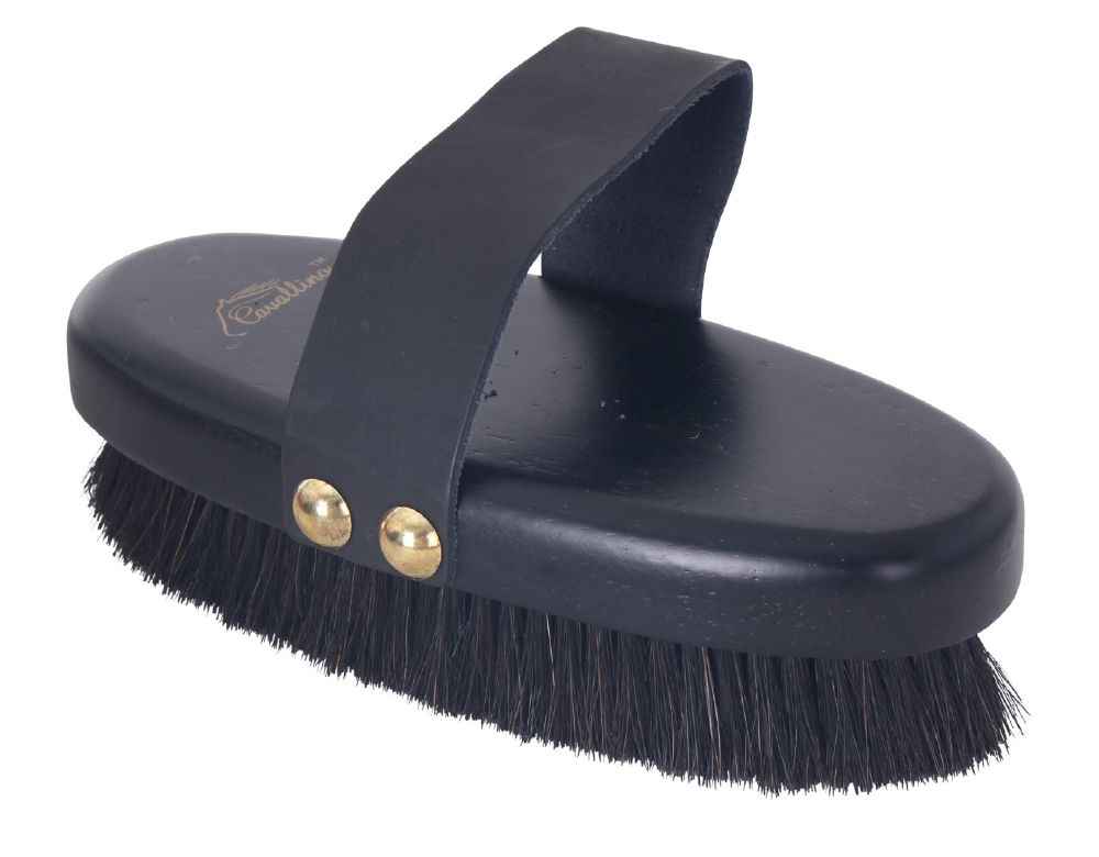 Cavallino Deluxe Body Brush With Natural Hair Bristles - Red Barn Supply Company