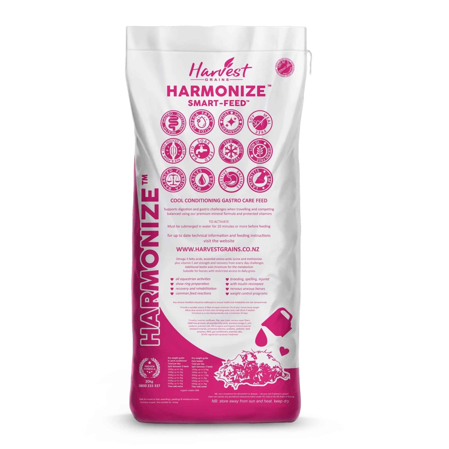 Harvest Grains Harmonize Smart Feed-20kg - Red Barn Supply Company