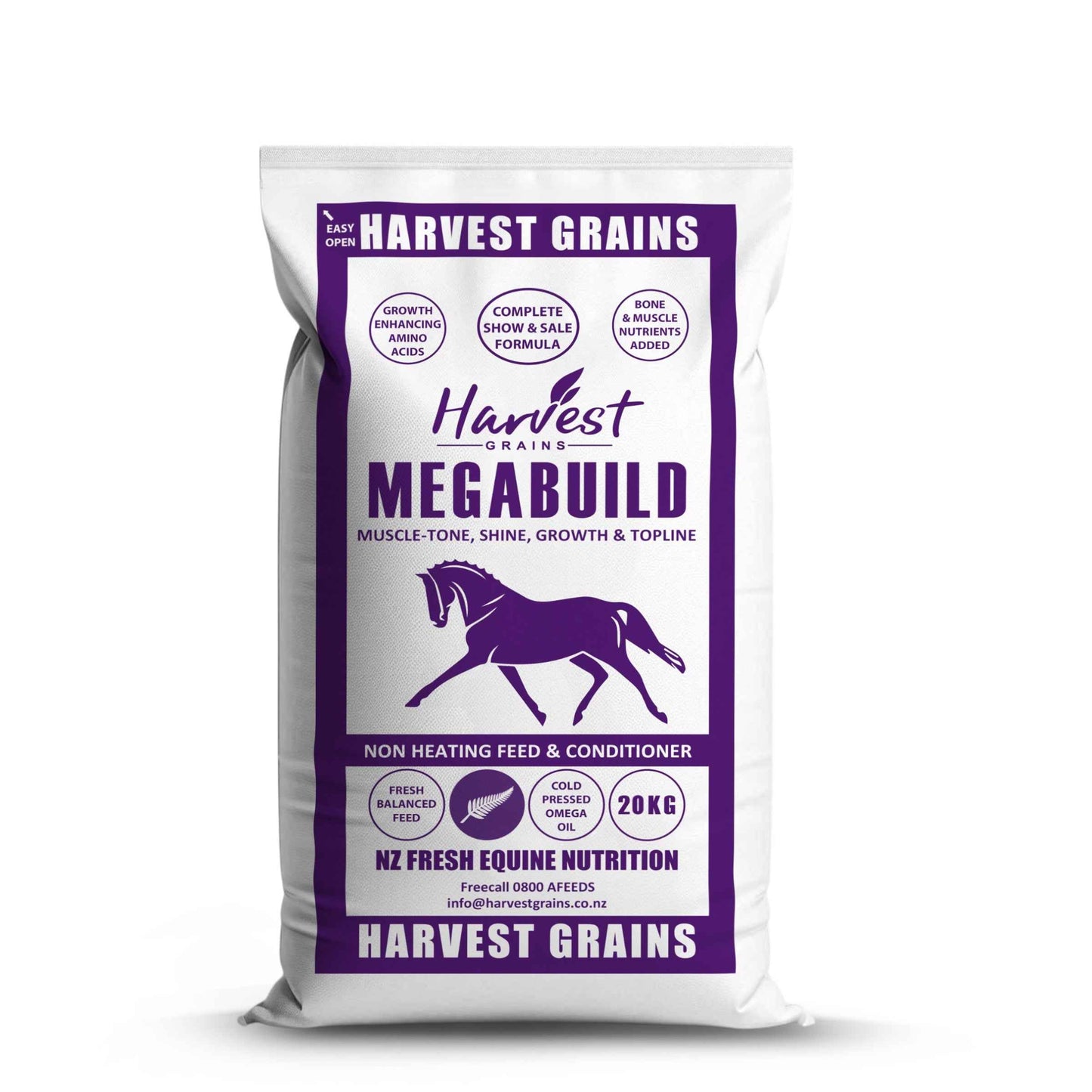 Harvest Grains Megabuild-20kg - Red Barn Supply Company