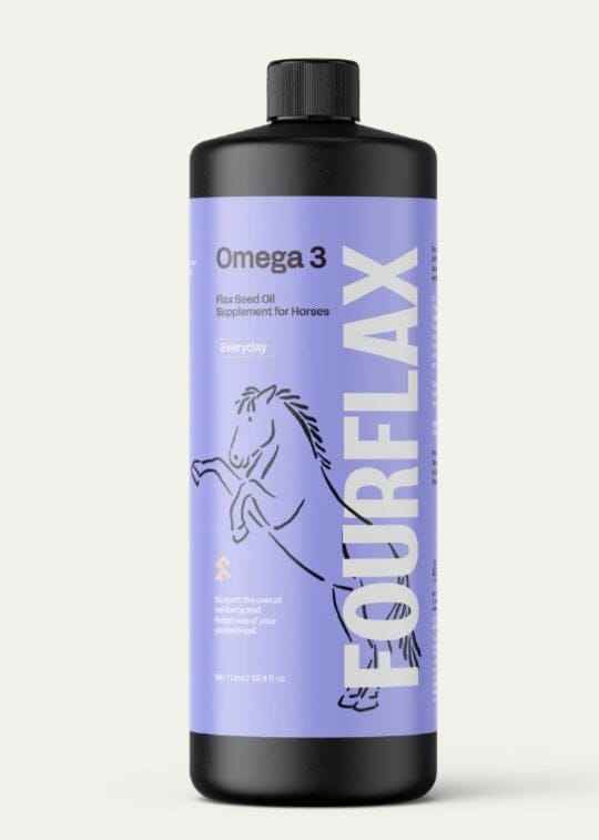 Fourflax Equine Flax Seed Oil for Optimal Horse Health and Omega 3 Benefits - Red Barn Supply Company