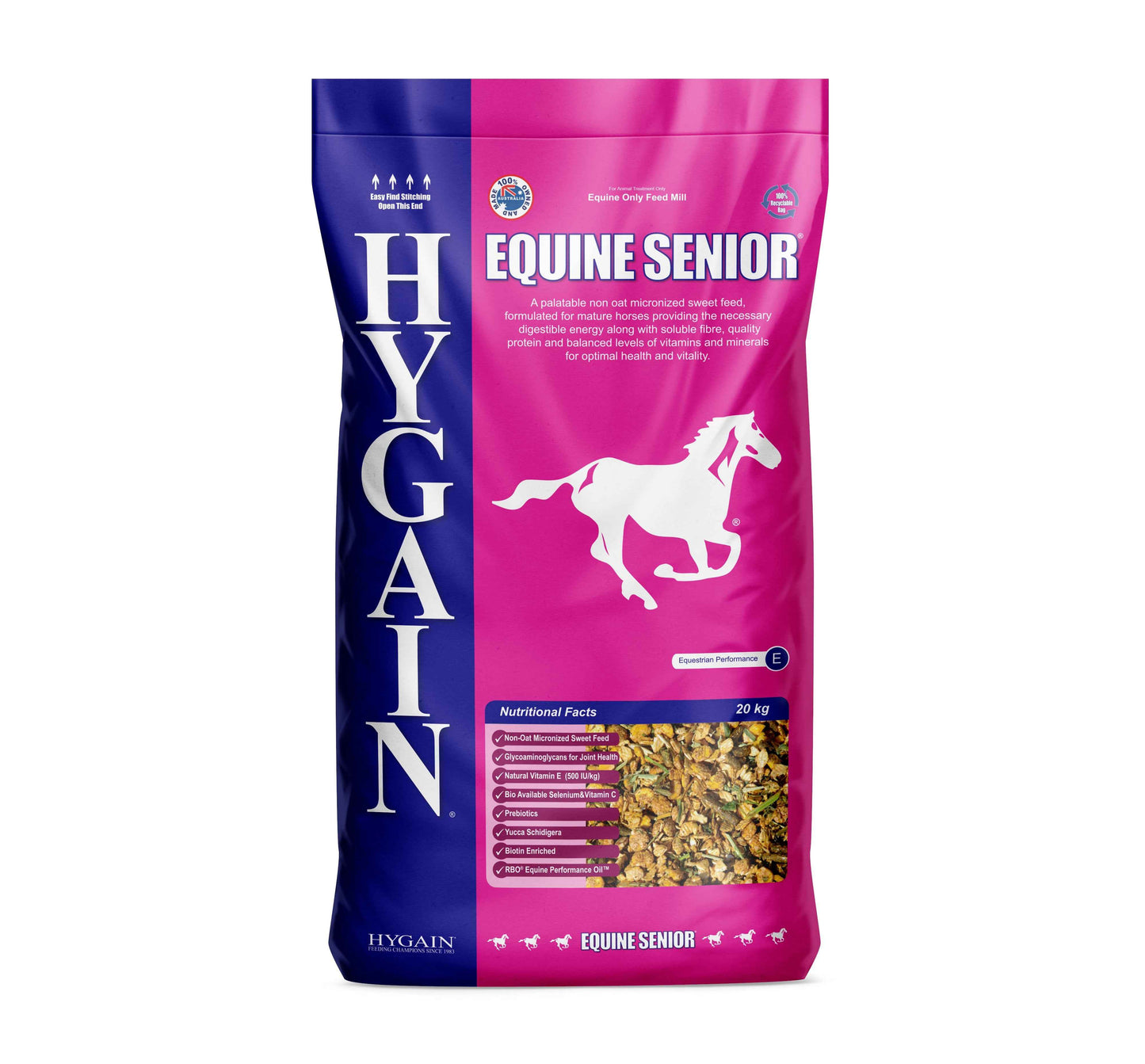 Hygain Equine Senior-20kg - Red Barn Supply Company