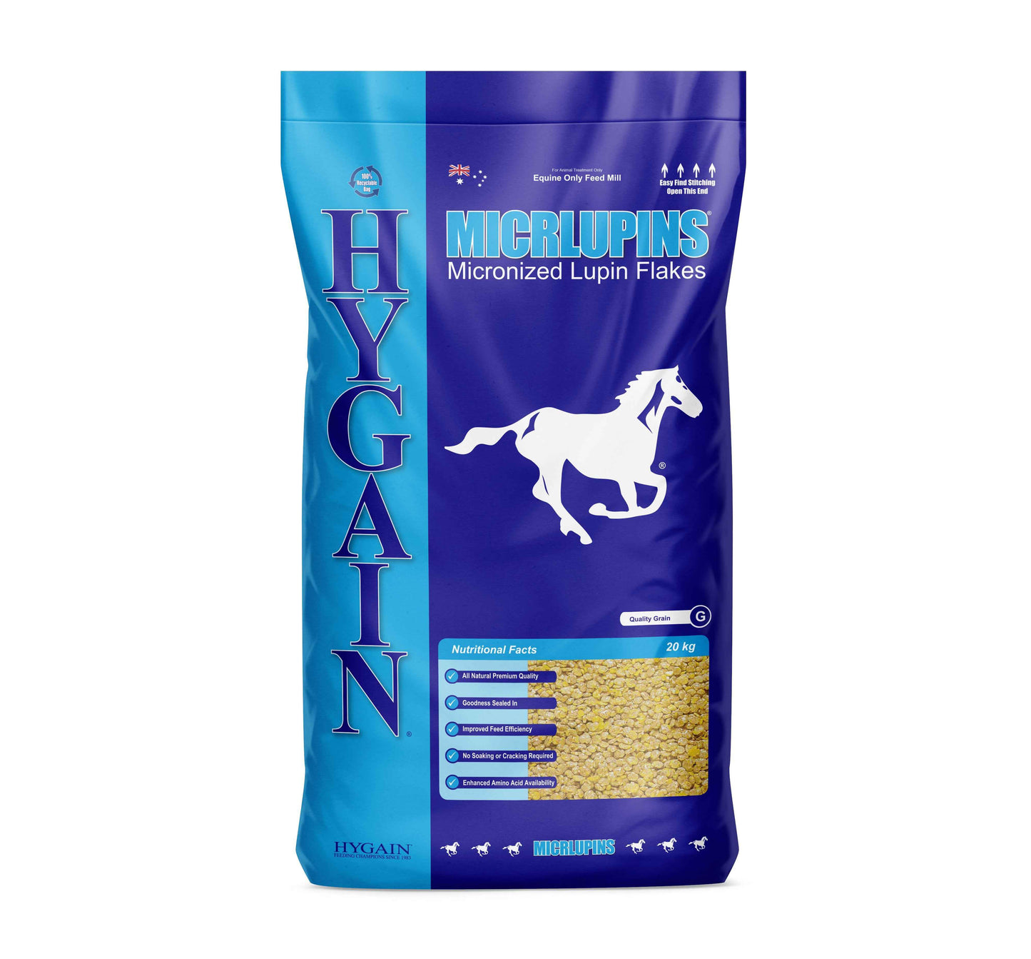 Hygain Micrlupins-20kg - Red Barn Supply Company