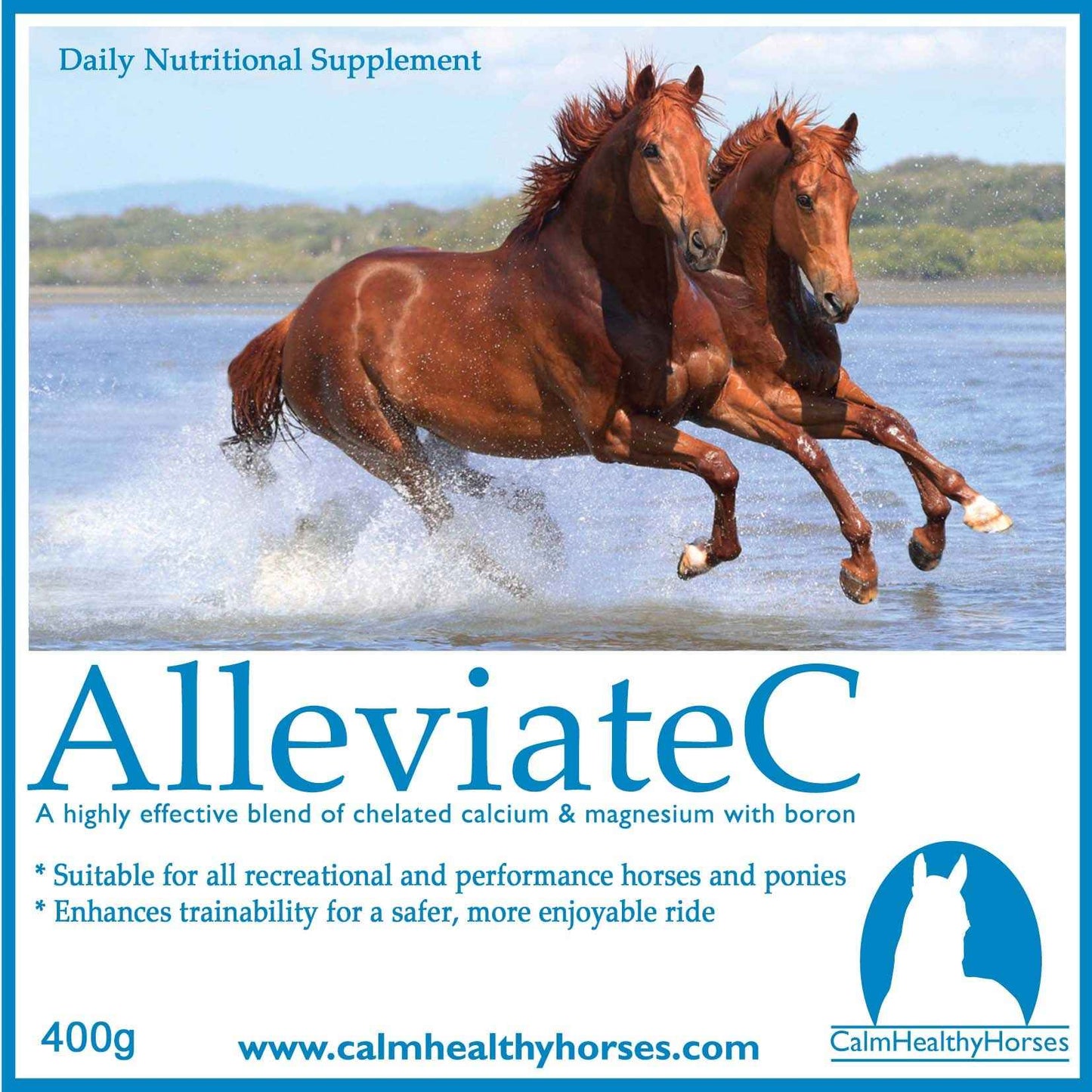Calm Healthy Horses Alleviate C - 400g - Red Barn Supply Company