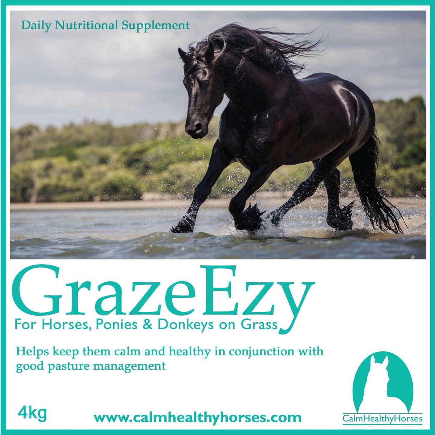 Calm and Healthy Horses Graze Ezy for Calm Horses Grazing - Red Barn Supply Company