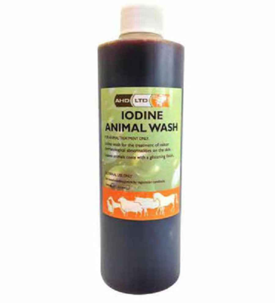 AHD Iodine Animal Wash and coat conditioner-500ml - Red Barn Supply Company
