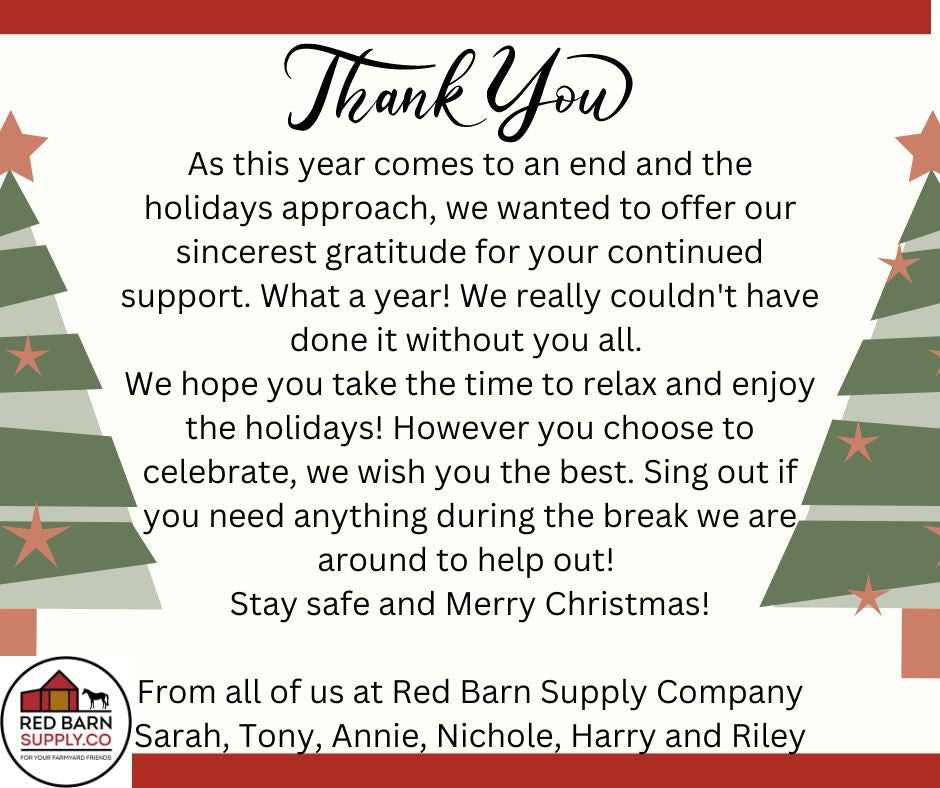 Merry Christmas - Red Barn Supply Company