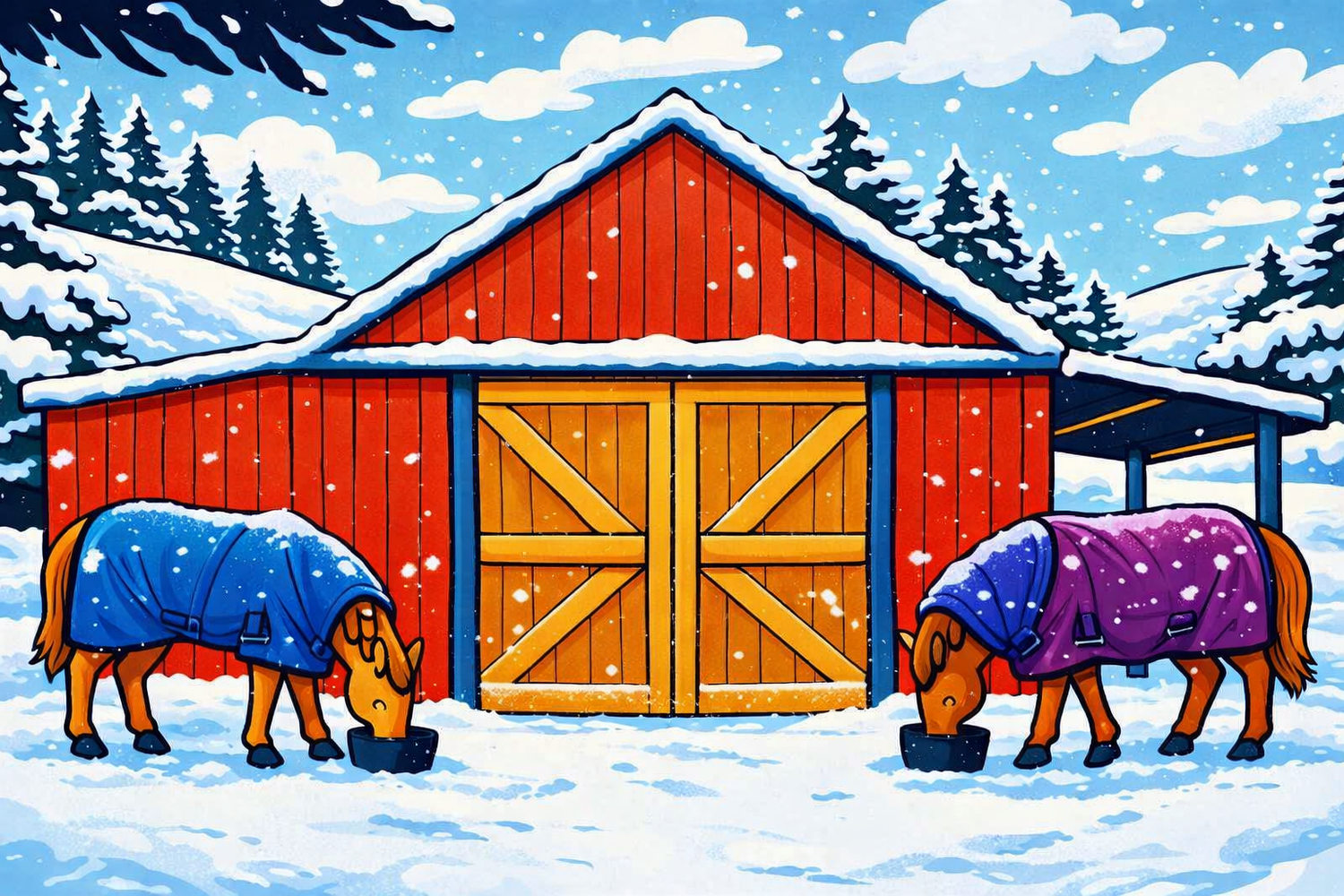 Winter Horse Feed