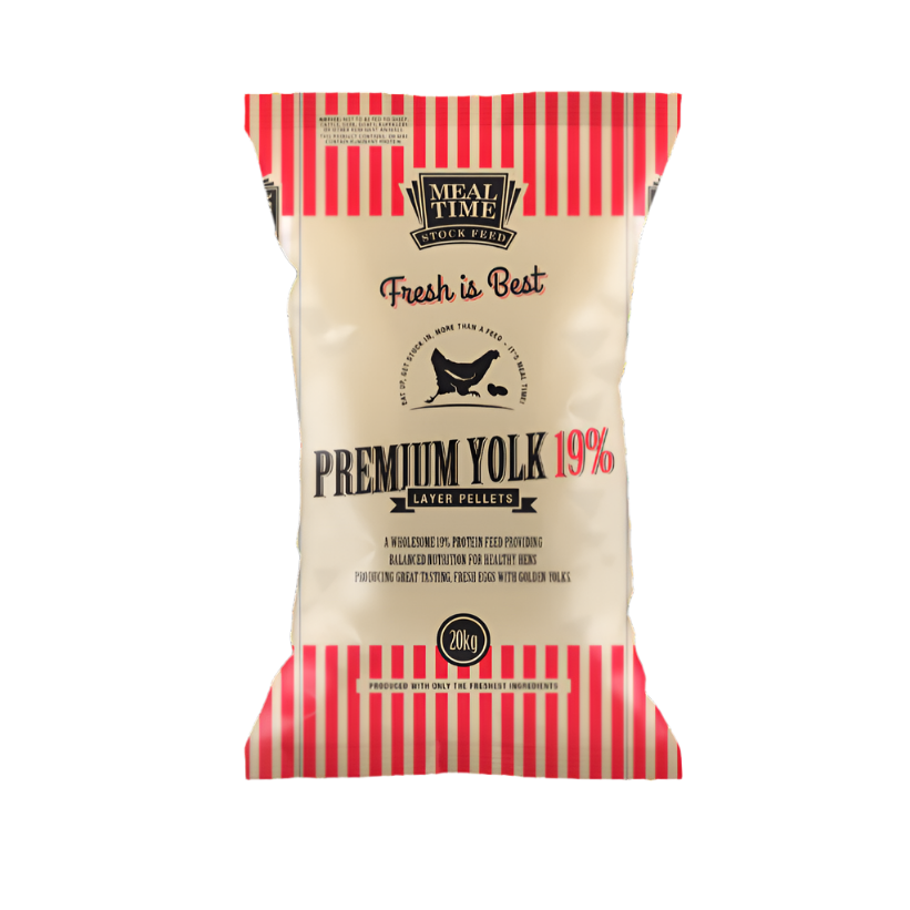 MEALTIME Free Range Premium Yolk 19% Layer Pellets-20kg